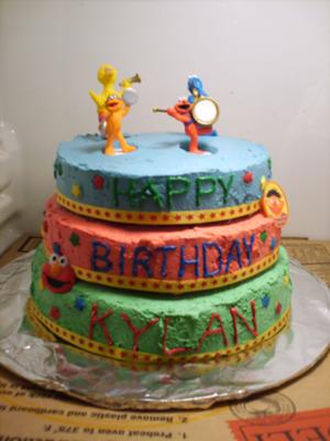 Sesame St Birthday Cake