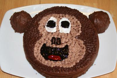 Monkey Cake - Jungle Birthday Party