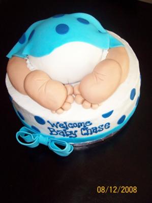Boy Baby Rump Cake