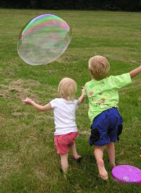 bubble fun for toddler parties