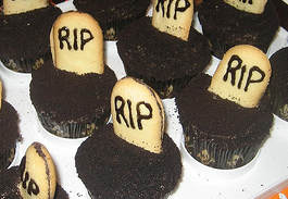 Tombstone Cupcakes for your cupcake graveyard