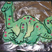 kids dinosaur cake