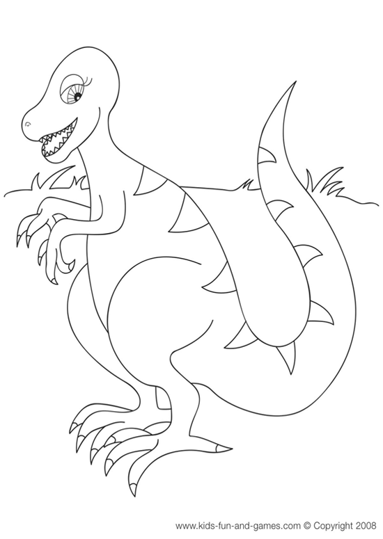 cute dinosaur coloring sheets
