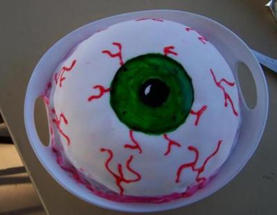 Eye Ball Halloween Cake