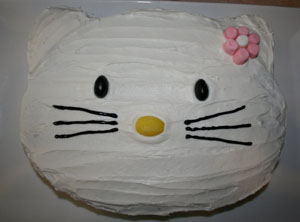 Easy Hello Kitty Cake