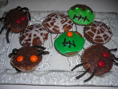 Halloween Spider Cupcakes