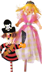 Easy to make at home puppets.