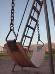 metal swing set