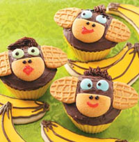 monkey cupcakes