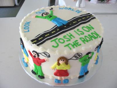 On The Road Cake
