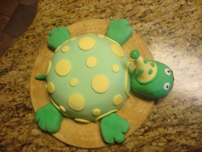 Top view of finshed Party Turtle!