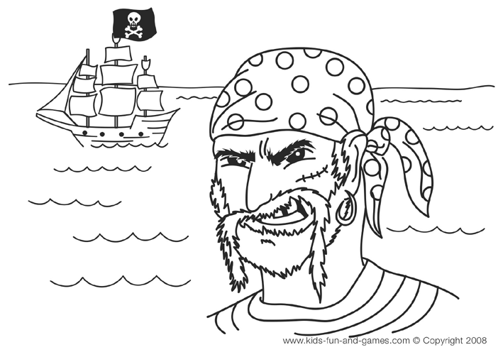 pirate coloring pages