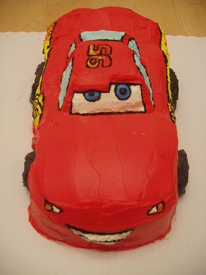 Lightening McQueen Cake