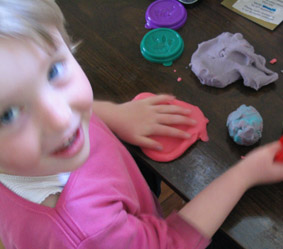 Play dough recipe - fun for kids, and easy to make