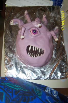 Scary One Eyed Monster Cake