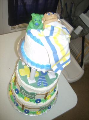 Tiered Baby Shower Cake