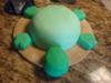 After the icing and fondant.